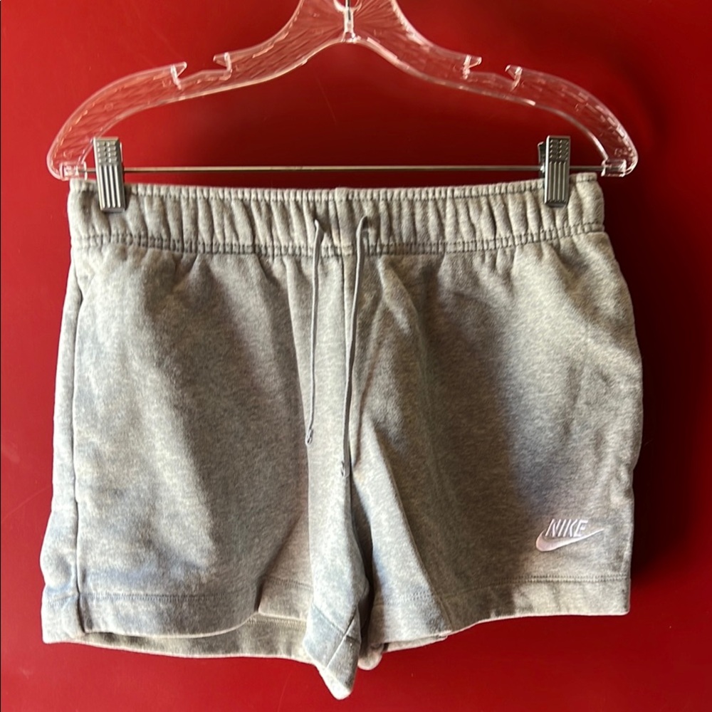 Nike Gray Athletic Shorts with Elastic Waistband